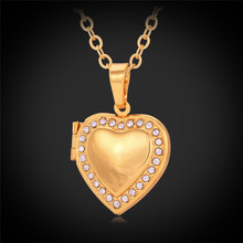 Collar con colgante de corazón con diamantes de imitación austriacos para mujer y hombre, joyería de moda de Color dorado, accesorios de marca, Kpop, P609 2024 - compra barato