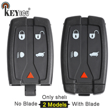 KEYECU 10x for Land Rover LR2 FreeLande 2 FCC:NT8-TX9 Replacement 4+1 5 Button Smart Remote Key Shell Case Fob No/ With Blade 2024 - buy cheap