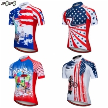 JPOJPO 2020 Bike Team Cycling Jersey Shirt RED Men Summer MTB Bike Jersey Downhill Bicycle Wear Quick Dry Cycling Clothing Top 2024 - buy cheap