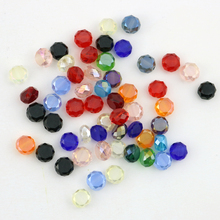 Top quality 700pcs 8mm Loose Faceted Crystal Beads Random Mixed Color Rondelle Glass Beads For Jewelry Making Craft DIY Beads 2024 - buy cheap