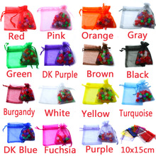 Good Quality 10Pcs 7x9cm Mixed Random ORGANZA Wedding Favour GIFT BAGS Jewellery Pouches,jewelry bag 2024 - buy cheap