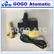 2 way water valve air compressor valve 1/2'' orifice 3mm electric drain timer valve DC24V waterproof coil 2024 - buy cheap