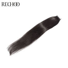 Rechoo бразильские волосы для наращивания на ленте, прямые, 20 шт./лот, 100% волосы Remy, блонд, коричневый, красный, 16-24 дюйма 2024 - купить недорого