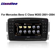 Liandlee-Radio con GPS para coche, reproductor Multimedia con Android, mapas, BT, WIFI, pantalla HD, 2Din, para Mercedes Benz Clase C W203 2001 ~ 2004 2024 - compra barato