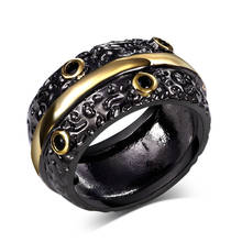 Black copper Ring w/ cubic zircon stone Unique Designer's rings for girl fashion jewelry Free shipment full size 2024 - buy cheap