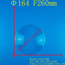 Fresnel Lens Diameter 164mm Focal length 260mm Free shipping traffic light stage light LED light lens 2024 - buy cheap