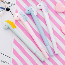 Creative Unicorn Macaron Gel Pen Cute Kawaii Signature Pen Escolar Papelaria For Office School Writing Supplies Stationery Gift 2024 - buy cheap