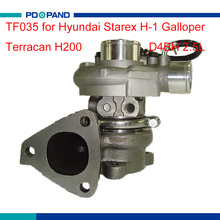 Kit turbo TF035 turbolader 28200-4A201 49135-04121 28200-4A161 para HYUNDAI Starex H200 Galloper Terracan H-1 2,5 D4BH 4D56 2024 - compra barato