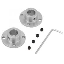 Conector de eixo de motor de acoplamento, acoplador de ferro galvanizado para flange rígido com chave de conexão 2 tamanhos 11mm od 18mm 2024 - compre barato