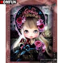 HOMFUN Full Square/Round Drill 5D DIY Diamond Painting "Cartoon girl" Embroidery Cross Stitch 3D Home Decor Gift A11693 2024 - buy cheap