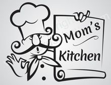 MOM'S KITCHEN Vinyl Wall Decal Word Decal Kitchen Cook Love Family Chef Custom Wall Sticker Restaurant Home Kitchen Decoration 2024 - buy cheap