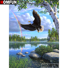 HOMFUN Full Square/Round Drill 5D DIY Diamond Painting "Eagle scenery" Embroidery Cross Stitch 5D Home Decor Gift A17003 2024 - buy cheap