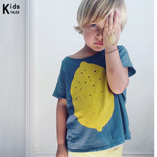 Camiseta de algodão para meninos e meninas, camiseta bonita de marca para o verão, manga curta para crianças 2024 - compre barato