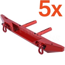 Parachoques delantero/trasero de aluminio RC con gancho de remolque de Metal para AXIAL SCX10 Electric 4WD Rock Crawler, escala 1/10, 5 Juegos/lote 2024 - compra barato