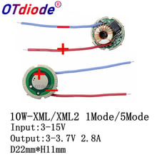 5 Mode/1Mode Input 3V-15V dc 22mm LED Driver For Cree 10W T6 XML T6/U2 XM-L2/U2 LED Flashlight or 12V Battery Car Light 2024 - buy cheap