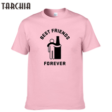 TARCHIA New Arrived Men Short Sleeve Boy Casual Best Friends Forever Homme t-shirt Cotton Tops Tees T Shirt Tee Plus Fashion 2024 - buy cheap