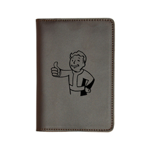 New Fallout Passport Holder Case Travel Passport Wallet Engraved Logo Vault Passport Cover for Men and Women Card & ID Holder 2024 - buy cheap
