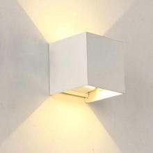 Lámpara LED de pared montada en superficie ajustable, impermeable IP68, cubo exterior, arriba y abajo, 12W, doble COB 2024 - compra barato