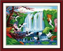 Fairyland on earth cross stitch kit Chinese aida counted fabric 14ct 11ct hand embroidery DIY handmade needlework supplies bag 2024 - buy cheap