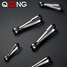 QOONG 10 PCS Stainless Steel Trigger Lobster Clasp Snap Hook Key Chain Ring Paracord Lanyard DIY Craft Outdoor Backpack Bag Part 2024 - buy cheap