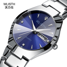 Relógio feminino aço inoxidável 30m, à prova d'água quartzo indicador de diamantes luminoso 2024 - compre barato