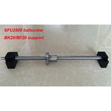 SFU / RM 2505 Ballscrew 750 800 850 900 1000 mm with end machined + Ballnut + BK/BF20 End support  for CNC parts 2024 - buy cheap