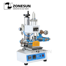 ZONESUN-máquina de impresión en caliente, LOGO de alta frecuencia, prensa térmica de cuero y plástico, estampado en relieve 2024 - compra barato