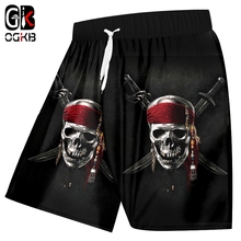 OGKB Unisex Cool Beach Shorts Print Knife Skull King 3D Board Bebermuda Shorts For Women/men High Waist Elastic Boxers Trousers 2024 - buy cheap