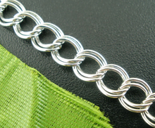 Doreen Box Lovely 400cm Silver Color Doulbe Loops Chains Findings 4x5mm (B03404) 2024 - buy cheap