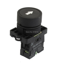 22mm 1 botão de pressão momentâneo preto sinal n/o interruptor 600v 10a 2024 - compre barato