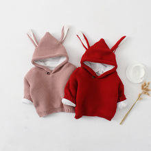 Autumn 2020 Girls Sweater 3D Rabbit  Pullover Kids Babys Knitted Sweater Bunny Jumpers Baby Girls Winter Clothes 2024 - buy cheap