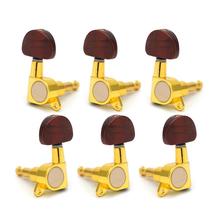 Electric Guitar Tuning Pegs Gold Metal Knob Enclosed Full Sealed Guitarra Tuner Machine Heads Acoustic Guitar Parts Accessories 2024 - buy cheap