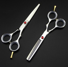 Профессиональные японские ножницы 440c 6cr13, набор стальных ножниц для стрижки волос 5,5 дюйма, филировочные ножницы для макияжа, парикмахерские ножницы 2024 - купить недорого