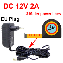 3 Meters EU Plug AC/DC Power adapter charger 3M Power Cable for CCTV Camera AC 100-240V DC 12V 2A (2.1mm * 5.5mm) 2024 - buy cheap