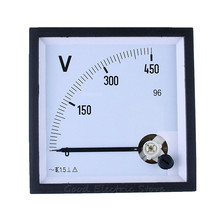 Painel de voltímetro analógico com faixa de 100v, 10v, 15v, 20v, 30v, 50v, 75v e v 2024 - compre barato