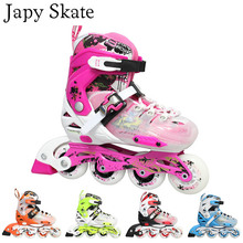 Japy Skate 2015 WeiQiu Children Roller Skates Adjustable Four Wheels Outdoor Inline Skating Shoes For Kids JJ Series 5 Colors 2024 - buy cheap