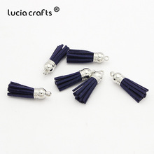 Lucia crafts 12pcs/24pcs  Tassel Keychain Cellphone Straps Handmade DIY  Jewelry I0103 2024 - buy cheap