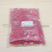 1000pcs/lot RV1.25-5 Insulated Ring Terminals Electrical Crimp Connectors 2024 - buy cheap
