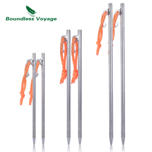 Boundless Voyage Titanium Tent Nails Lightweight Camping Tent Accessory Stakes Ultralight Tent Pegs 20 24 30 35 40cm Ti4012P 2024 - buy cheap