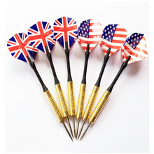6pcs Professional Steel Tip Arrows and Darts Set With Two Kind Nice Flag Pattern Tips Points Needle Darts 2024 - buy cheap