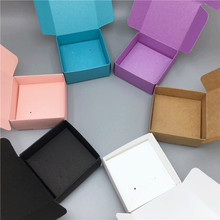 Caja de embalaje para joyería, cajas de cartón coloridas con tarjetas internas para exhibición de collares, pendientes y pulsera, lote de 50 unidades 2024 - compra barato