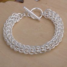 Bracelet 925-sterling-silver Bracelet Silver Trendy Jewelry Bracelet 8 Inches Chain Jewelry Wholesale Free Shipping suhd LH016 2024 - buy cheap