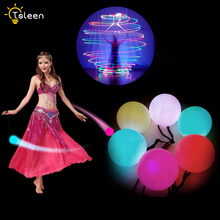 Belly Dance Balls RGB Glow LED POI Thrown Balls Novelty Light For Belly Dance Hand Props Stage Performance Accessories 2024 - buy cheap