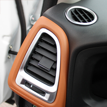Приборная панель автомобиля вентиляционное отверстие хромированная Внутренняя крышка отделка рамка Стайлинг отделка молдинг для HONDA HRV VEZEL HR-V 2014 2015 2016 2024 - купить недорого