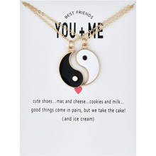 Вы и я Ying Yang массивные ожерелья Taiji Bagua Очаровательные Подвески Ювелирные изделия для влюбленных colar masculino 2024 - купить недорого