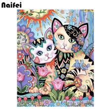 5d Diy Diamond painting cross stitch kits,diamond embroidery Flower cat diamond embroidery mosaic painting home decor Christmas 2024 - buy cheap