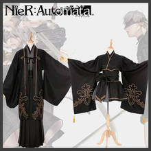 [Stock] Anime! The Game NieR Automata Figure 2B/9S Fanart Kimono Suit Unisex Uniform Halloween Cosplay Costume Free Shipping 2024 - buy cheap