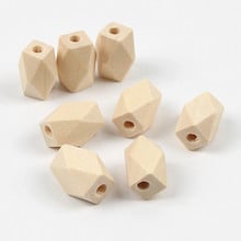 10pcs Faceted Octagonal Beads Wooden Beads DIY Geometric Multi-Shaped Loose Beads Production Handmade Jewelry Accessories 2024 - buy cheap