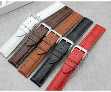 The first layer of leather watch men's semi-thin universal leather strap female leather strap 12mm/14mm/16mm/18mm/20mm/22mm 2024 - buy cheap