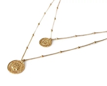 Janelie colar gargantilha com pingente de moeda, corrente de gota dourada para moedas, joias para designs femininos 2024 - compre barato